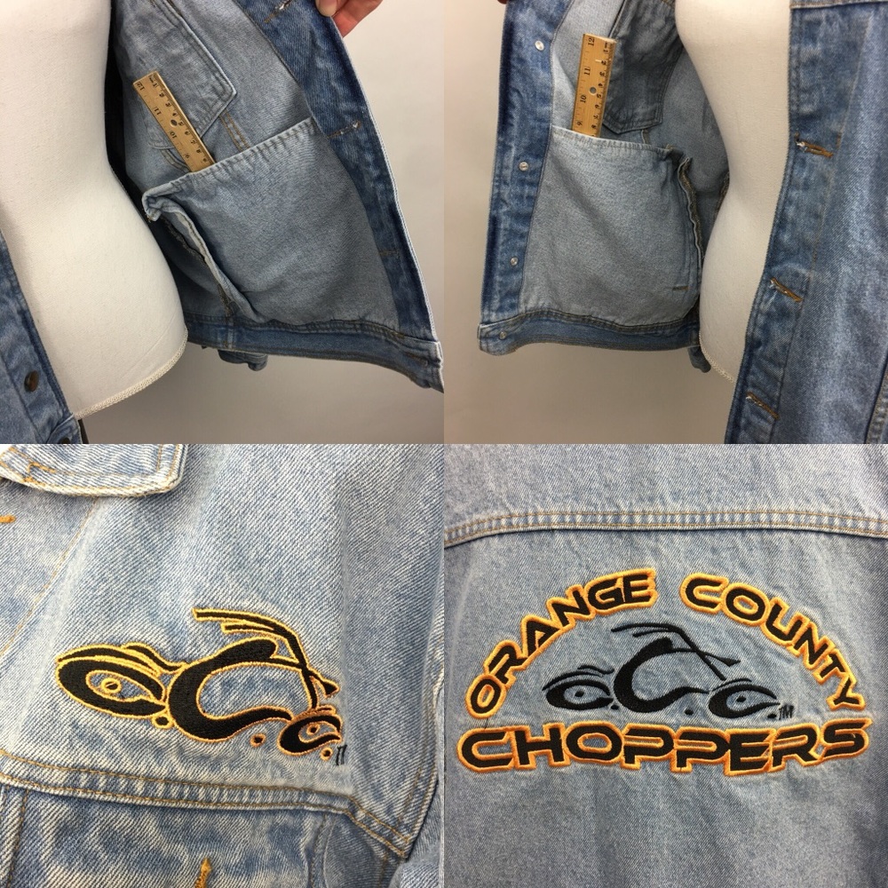 Orange County Choppers Occ Motorcycle Denim Jacket View 4